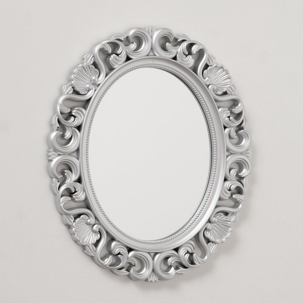 ΚΑΘΡΕΠΤΗΣ ΟΒΑΛ ΑΣΗΜΙ ΜΑΤ Sabrina  H37cm W1 image