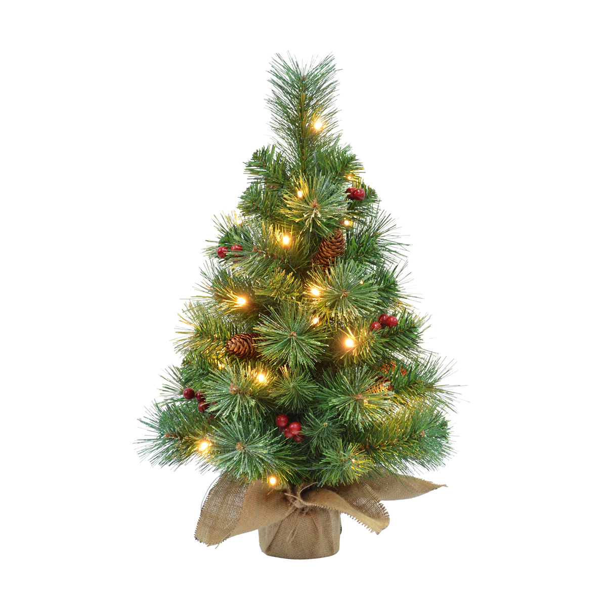 ΔΕΝΤΡΟ ΠΡΑΣΙΝΟ led 30Led ΜΕ ΓΚΙ Warth ΛΙΝΑΤΣΑ TIPS 57 battery operated - h60 d35cm  pvc/hardneedle image