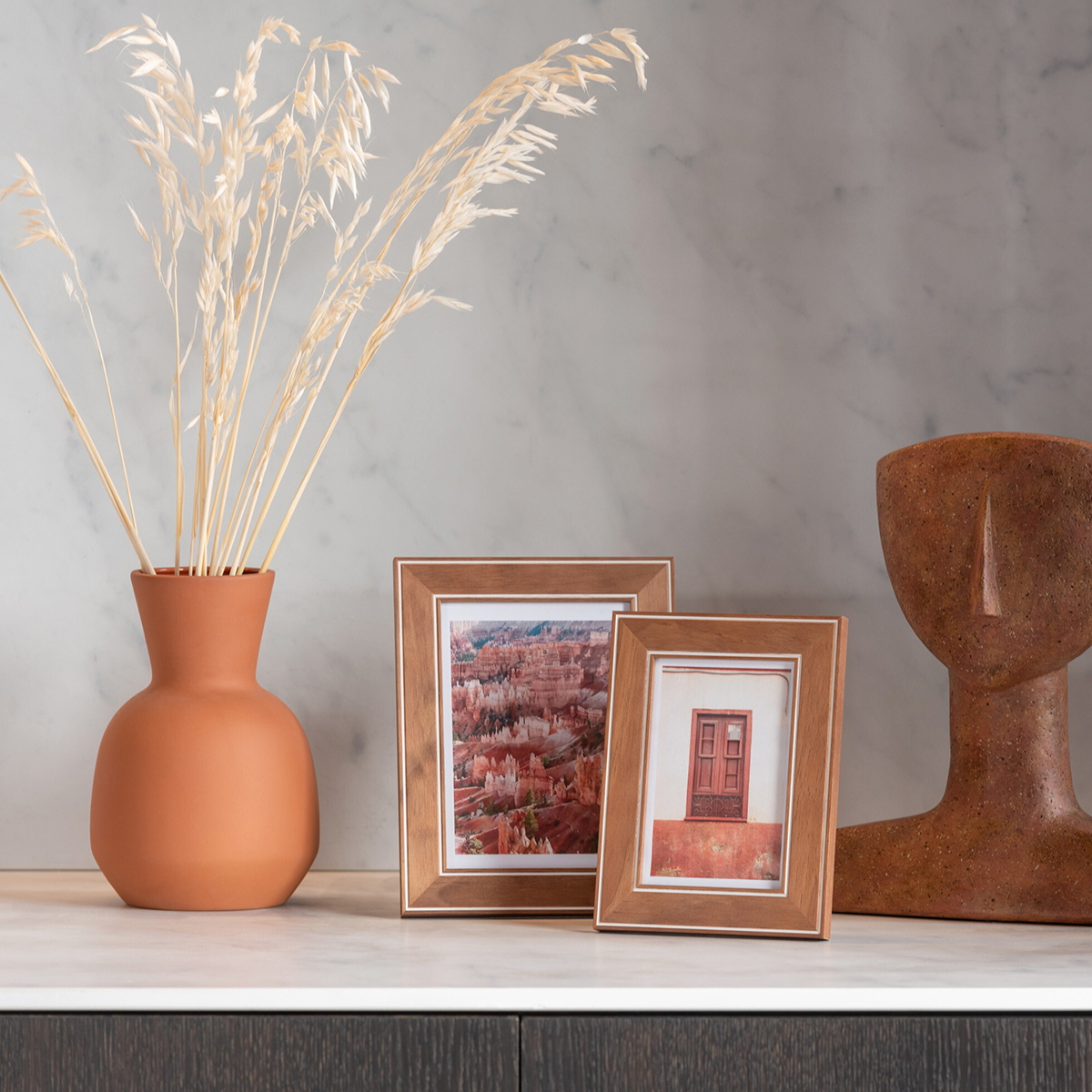 ΚΟΡΝΙΖΑ13X18 LINE D BR WD (18x23x1.5cm) image