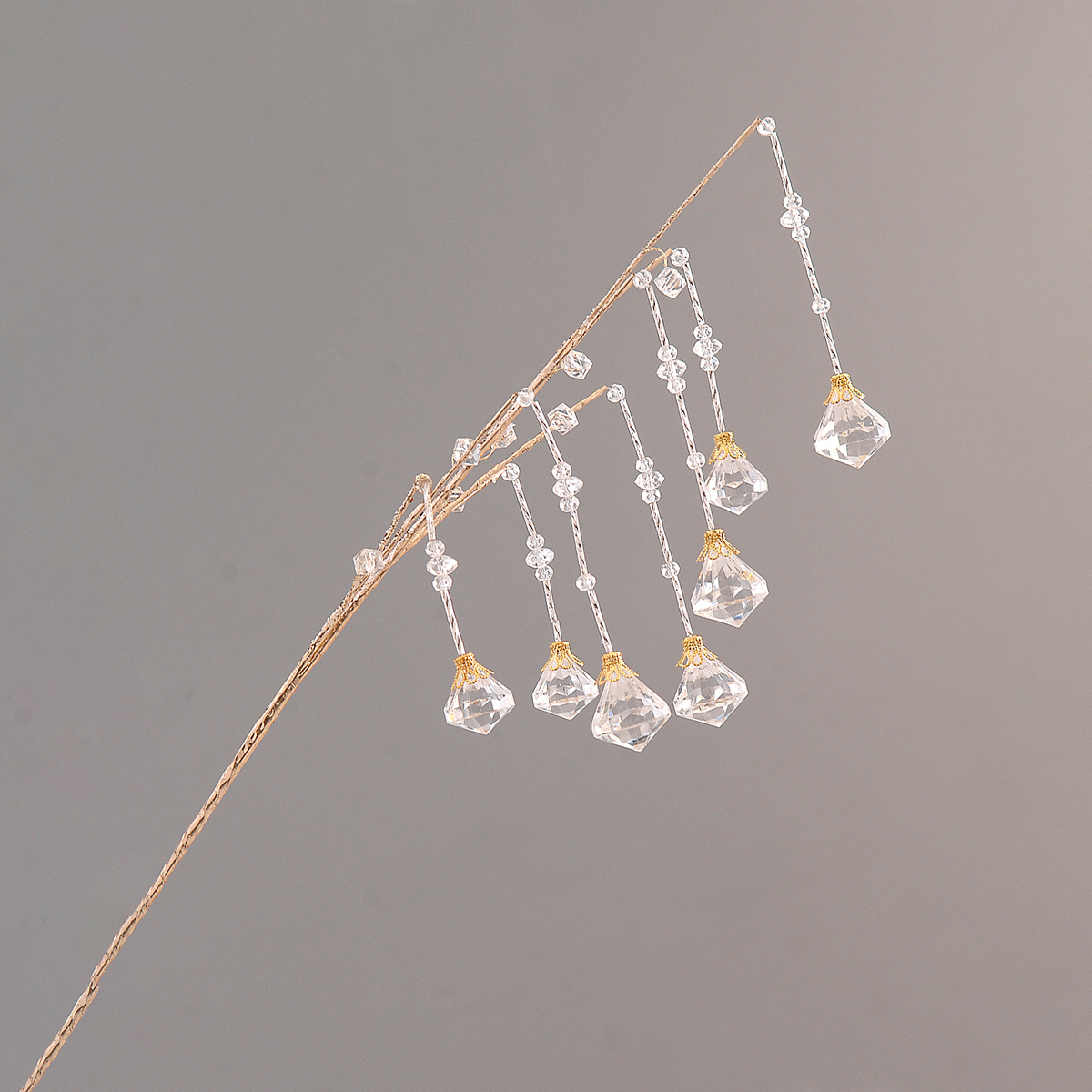 ΚΛΑΔΙ 68cm ΣΑΜΠΑΝΙ ΜΕ ΛΕΥΚΑ ΚΡΥΣΤΑΛΛΑ image