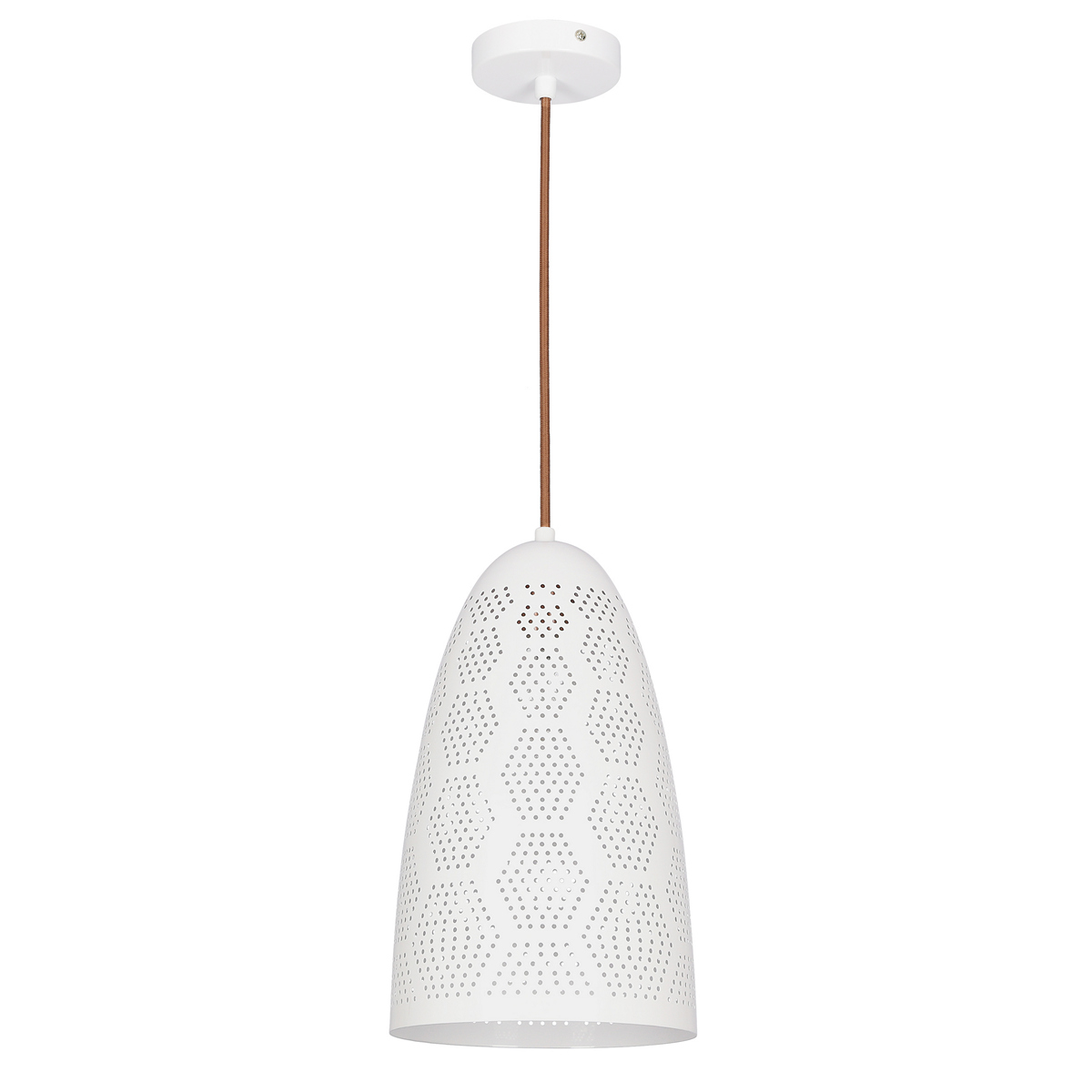 ΦΩΤΙΣΤΙΚΟ ΜΟΝΟΦΩΤΟ 20/33 ΚΑΠΕΛΟ ΜΕΤΑΛΛΙΚΟ ΚΩΝΙΚΟ ΔΙΑΤΡΗΤΟ ΛΕΥΚΟ 60W E27 image