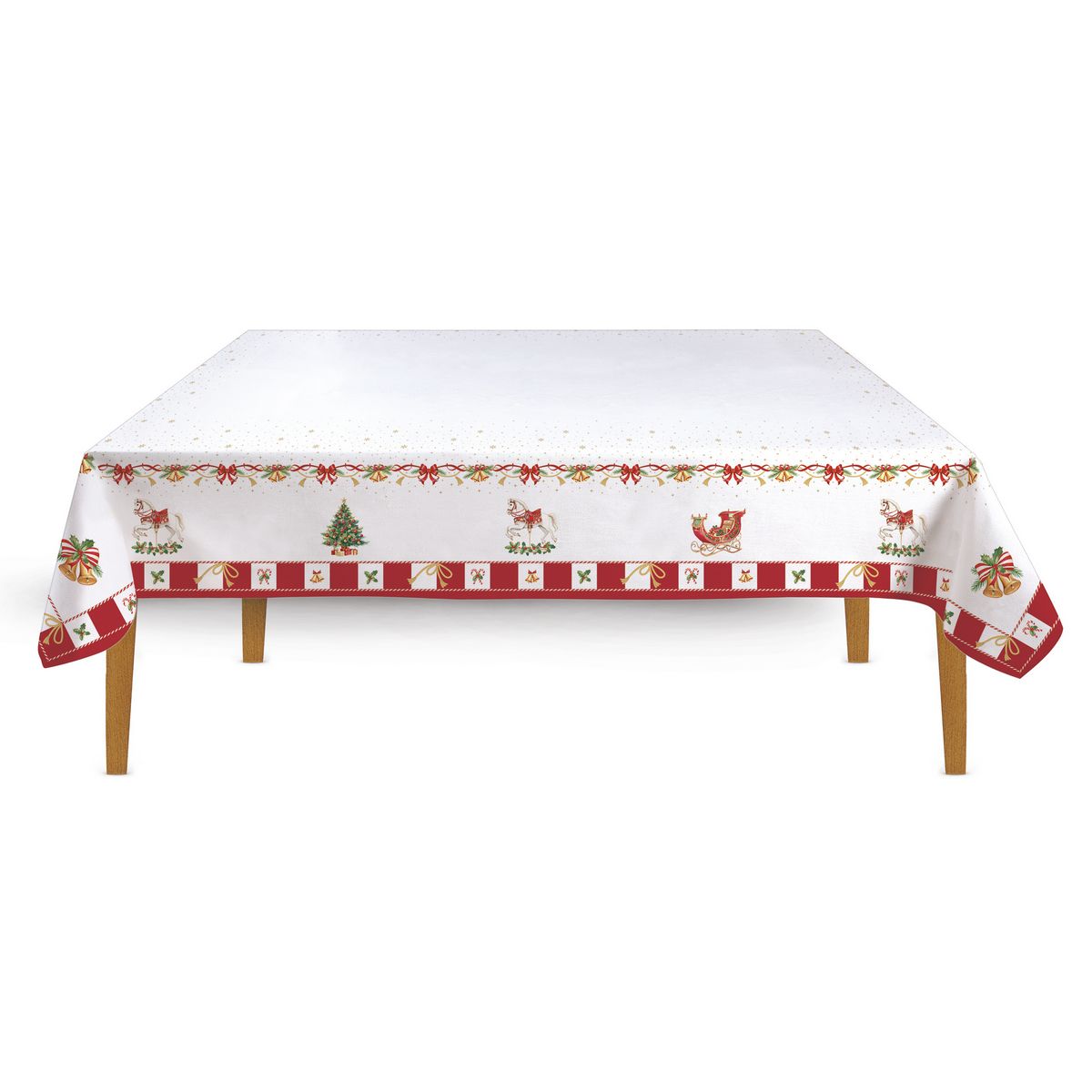 ΤΡΑΠΕΖΟΜΑΝΤΗΛΟ CHRISTMAS TALE 250Χ145cm ΒΑΜΒΑΚΕΡΟ image