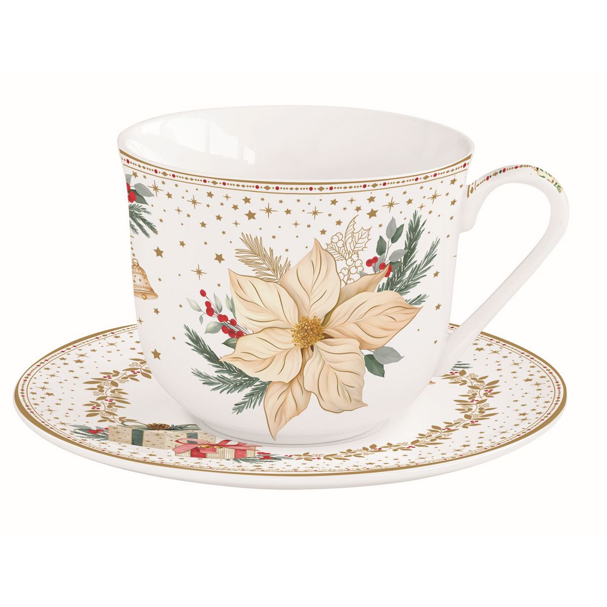 ΦΛΥΤΖΑΝΙ ΠΡΩΙΝΟΥ ΜΕ ΧΡΥΣΟ ΑΛΕΞΑΝΔΡΙΝΟ 400ΜL WHITE ELEGANCE ΠΟΡΣΕΛΑΝΗ ΣΕ ΚΟΥΤΙ image