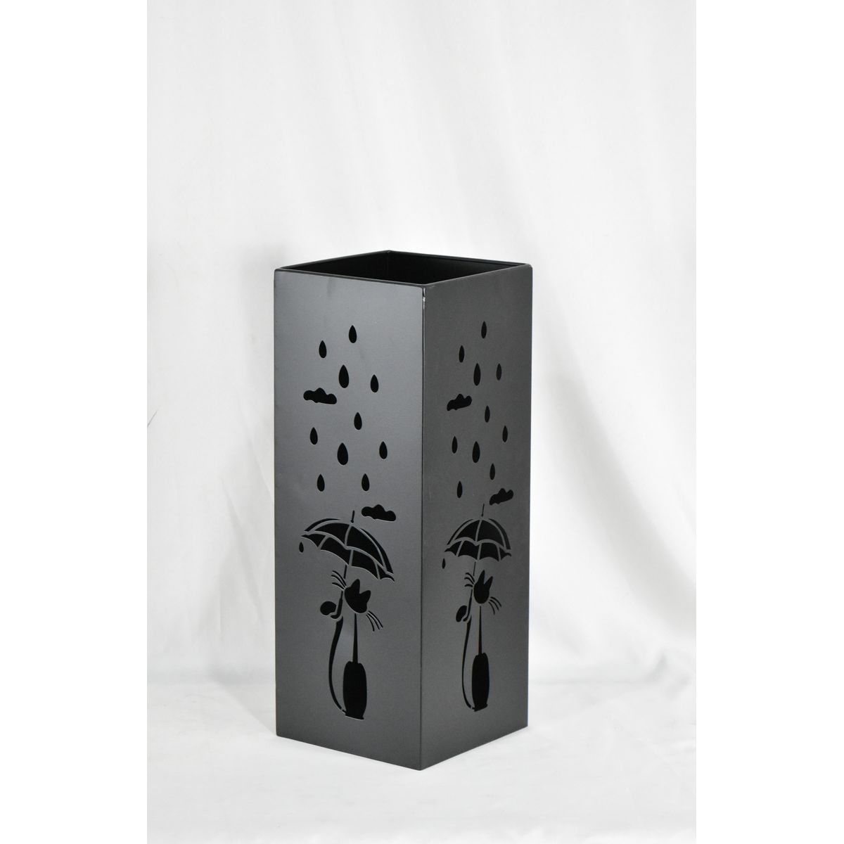 ΟΜΠΡΕΛΟΘΗΚΗ 20X20X52CM ΜΑΥΡΗ ΜΕΤΑΛΛΙΚΗ image