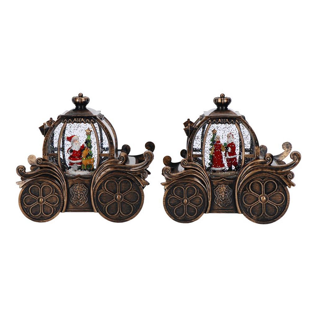 ΚΑΡΟΤΣΑΚΙ ΚΟΛΟΚΥΘΑΣ 2/ass ΝΕΡΟΥ LED ΜΠΑΤΑΡΙΑΣ ΜΠΡΟΝΖΕ 20x11 image