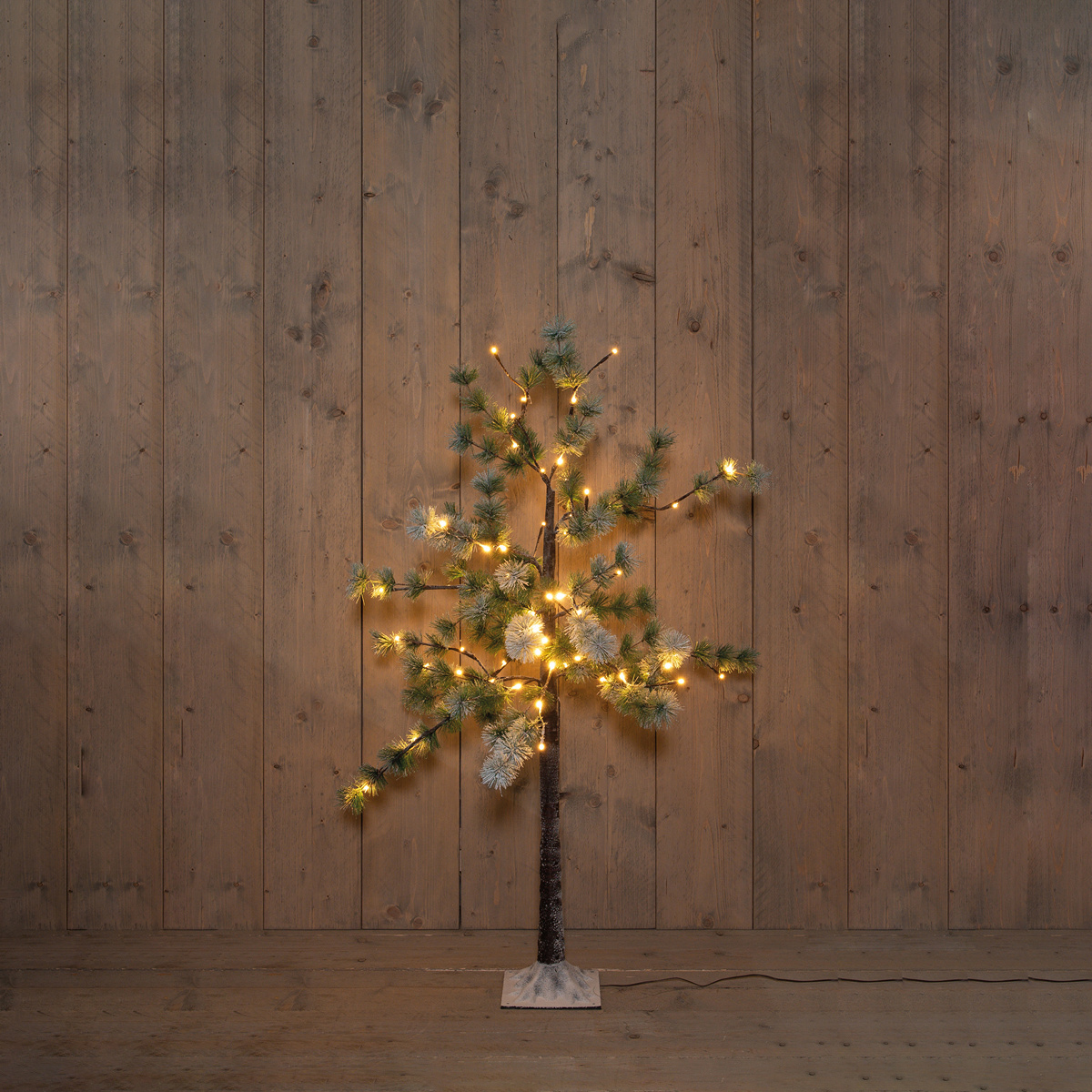 ΔΕΝΤΡΟ ΠΕΥΚΟ ΚΑΦΕ ΧΙΟΝΙΣΜΕΝΟ LED   64L 120CM LED ΚΛΑΣΣΙΚΟ ΘΕΡΜΟ - INCLUDED 4 GROUND PIN - 24V/IP44 TRANSFORMER 3 image