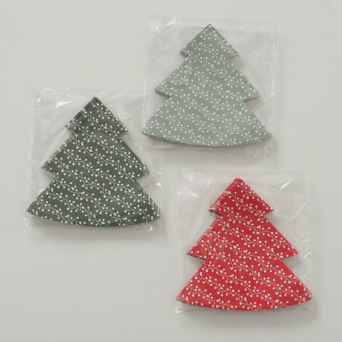 ΧΑΡΤΟΠΕΤΣΕΤΕΣ 3/ass ΣΧΕΔΙΟ ΔΕΝΤΡΟ Jente 12τμχ ΠΡΑΣΙΝΟ ΣΚ.ΠΡΑΣΙΝΟ ΚΟΚΚΙΝΟ ΧΑΡΤΙ image