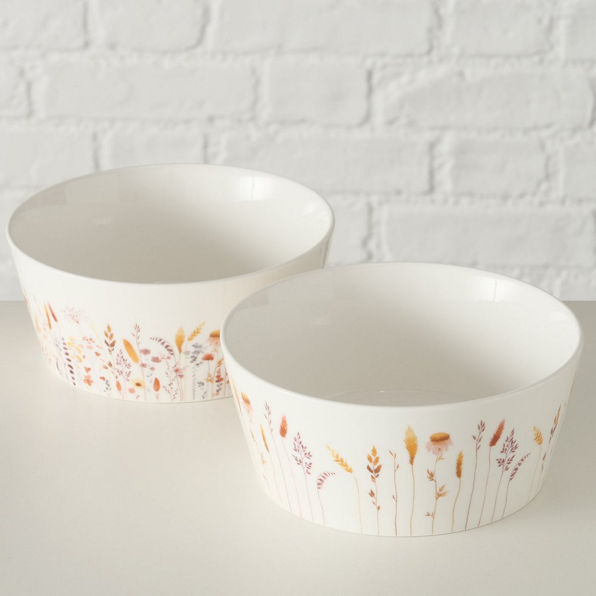 ΜΠΟΛ 2/ass ΣΧΕΔΙΟ ΑΝΘΗ ΑΓΡΟΥ ΡΟΖ/ΠΟΡΤΟΚΑΛΙ Kornelia Dishwasher safe H6 image