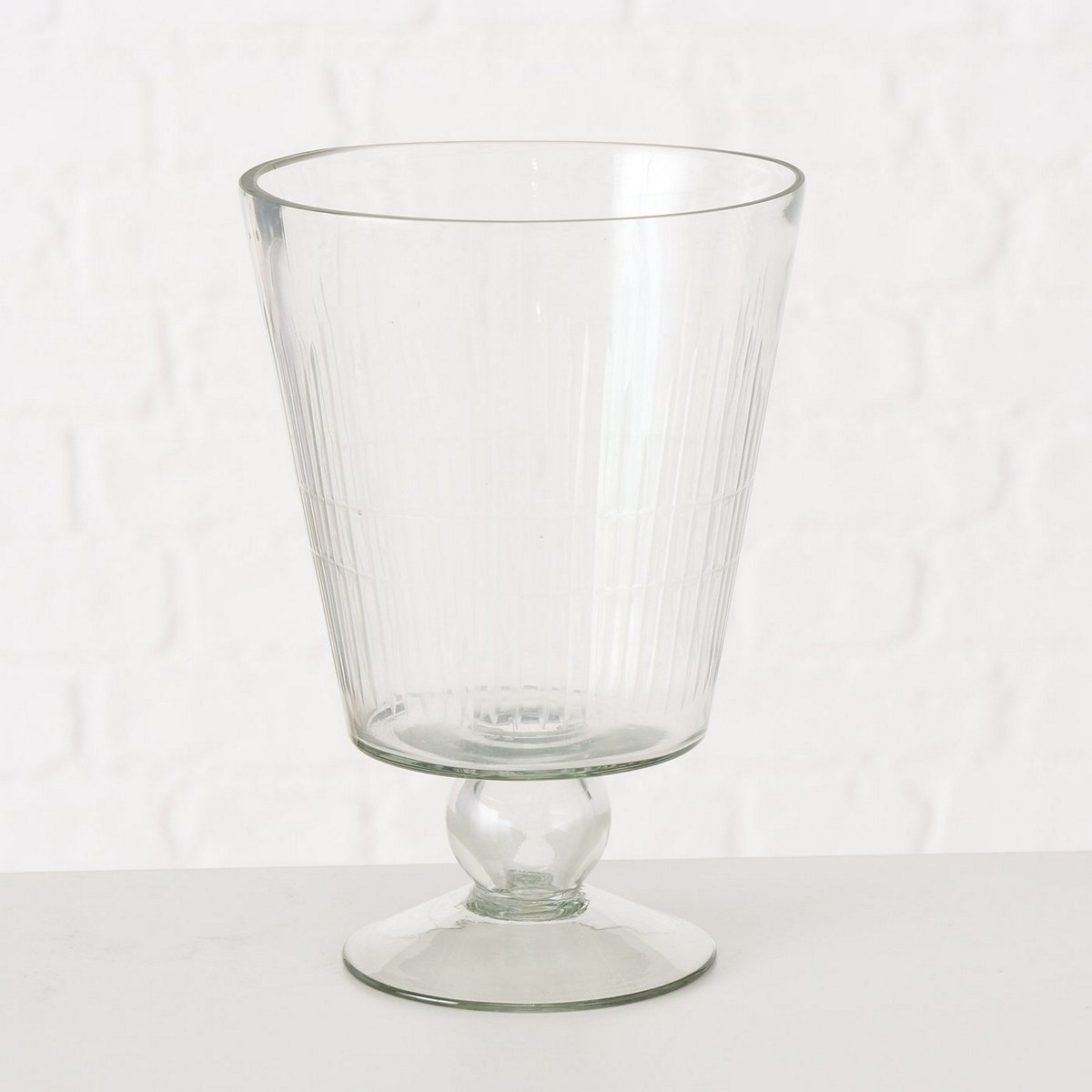 ΚΗΡΟΠΗΓΙΟ Cleary ΔΙΑΦΑΝΕΣ ΓΥΑΛΙ ΡΙΓΕ ΜΕ ΠΟΔΙ H20cm image