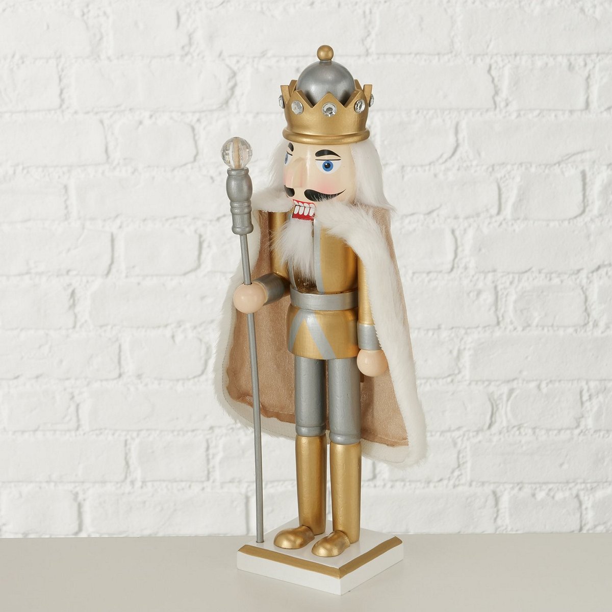 ΚΑΡΥΟΘΡΑΥΣΤΗΣ Winfried H38cm ΧΡΥΣΟ/ΑΣΗΜΙ ΞΥΛΟ image