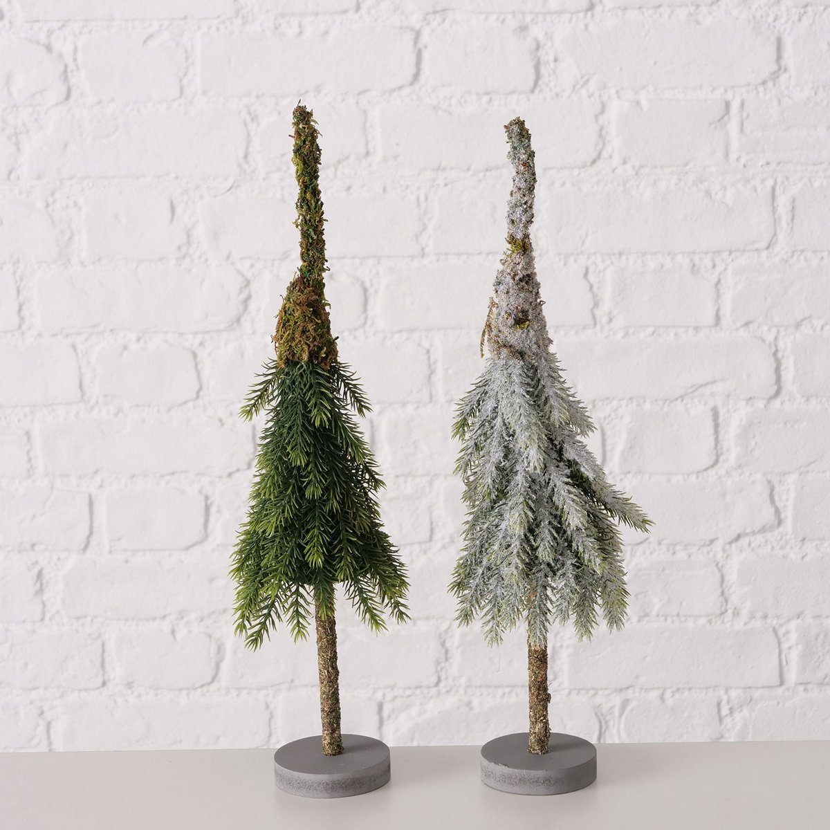 ΔΕΝΤΡΟ 2/ass ΠΡΑΣΙΝΟ/ΧΙΟΝΙΣΜΕΝΟ ΣΕ Ινοσανίδα μέσης πυκνότητας ΒΑΣΗ D10 H35cm Ινοσανίδα μέσης πυκνότητας image