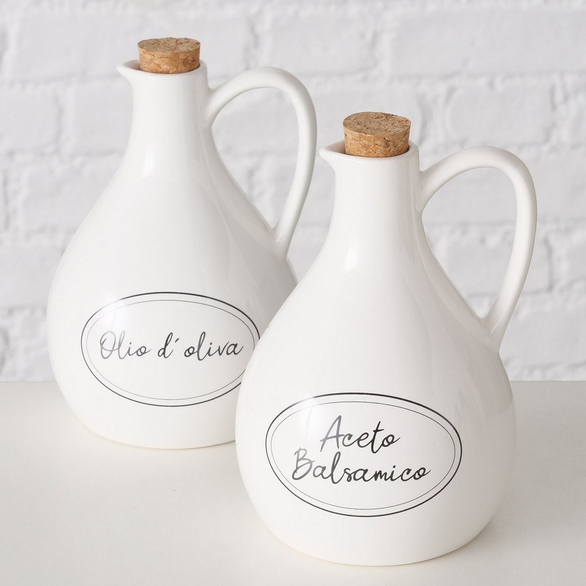 ΜΠΟΥΚΑΛΙ 2/ass ΜΕ ΠΩΜΑ ΣΧΕΔΙΟ Cucina 10Χ18 cm ΛΕΥΚΟ/ΜΑΥΡΟ Saying/Text image