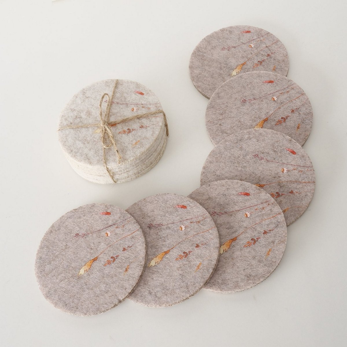 ΣΟΥΒΕΡ ΜΕ ΣΧΕΔΙΟ ΛΟΥΛΟΥΔΙΑ Kornelia 6τμχ 2/ass D10cm ΓΚΡΙ ΠΟΡΤΟΚΑΛΙ FLORAL Polyester ΤΣΟΧΑ image