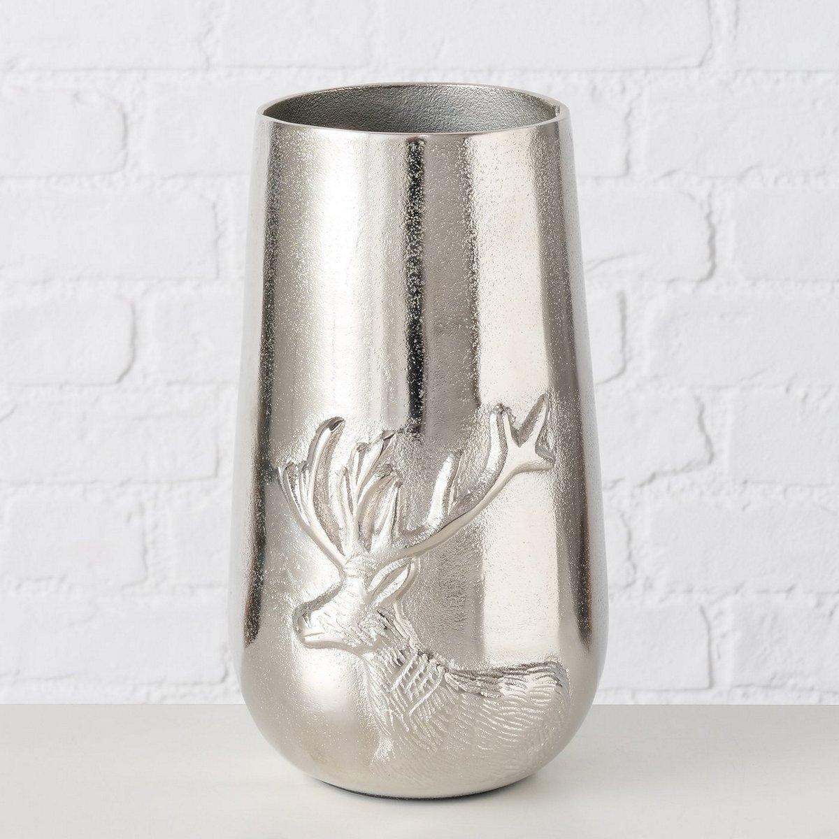 ΒΑΖΟ ΔΙΑΚΟΣΜ ΜΕ ΤΑΡΑΝΔΟ Egon H28cm ΑΣΗΜΙ ΑΛΟΥΜΙΝΙΟ image