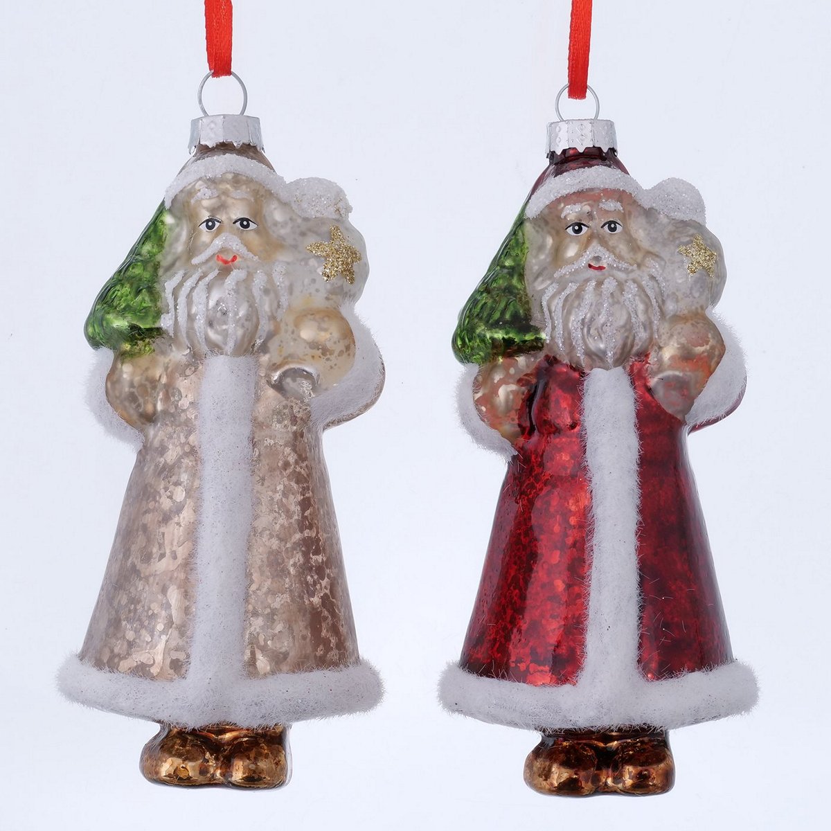 ΣΤΟΛΙΔΙ 2/ass ΑΙ ΒΑΣΙΛΗΣ ΧΡΥΣΟ ΚΟΚΚΙΝΟ Felicity H13cm D6cm Glitter Mat ΓΥΑΛΙ image