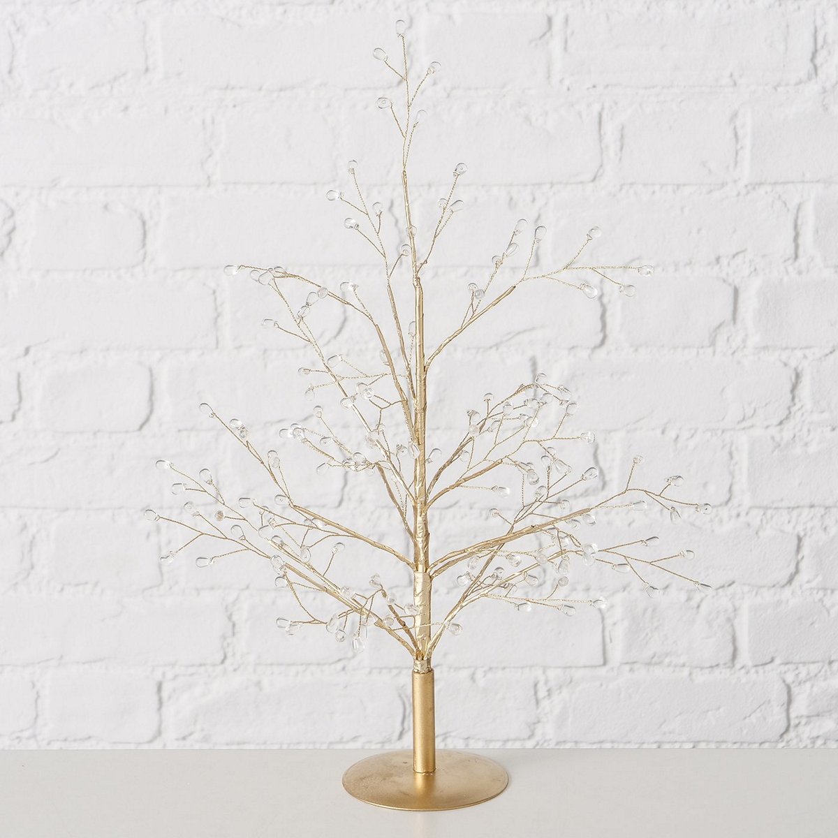 ΔΕΝΤΡΟ ΔΙΑΚΟΣΜ ΧΡΥΣΟ Gloomy H40cm ΜΕΤΑΛΛΟ image