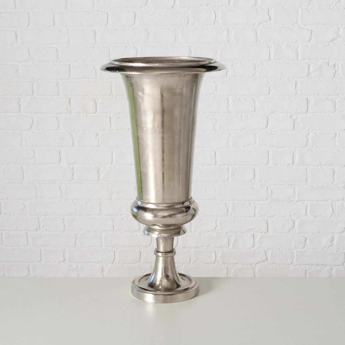 ΒΑΖΟ ΔΙΑΚΟΣΜ Marline D33 H63cm ΑΣΗΜΙ ΑΛΟΥΜΙΝΙΟ image