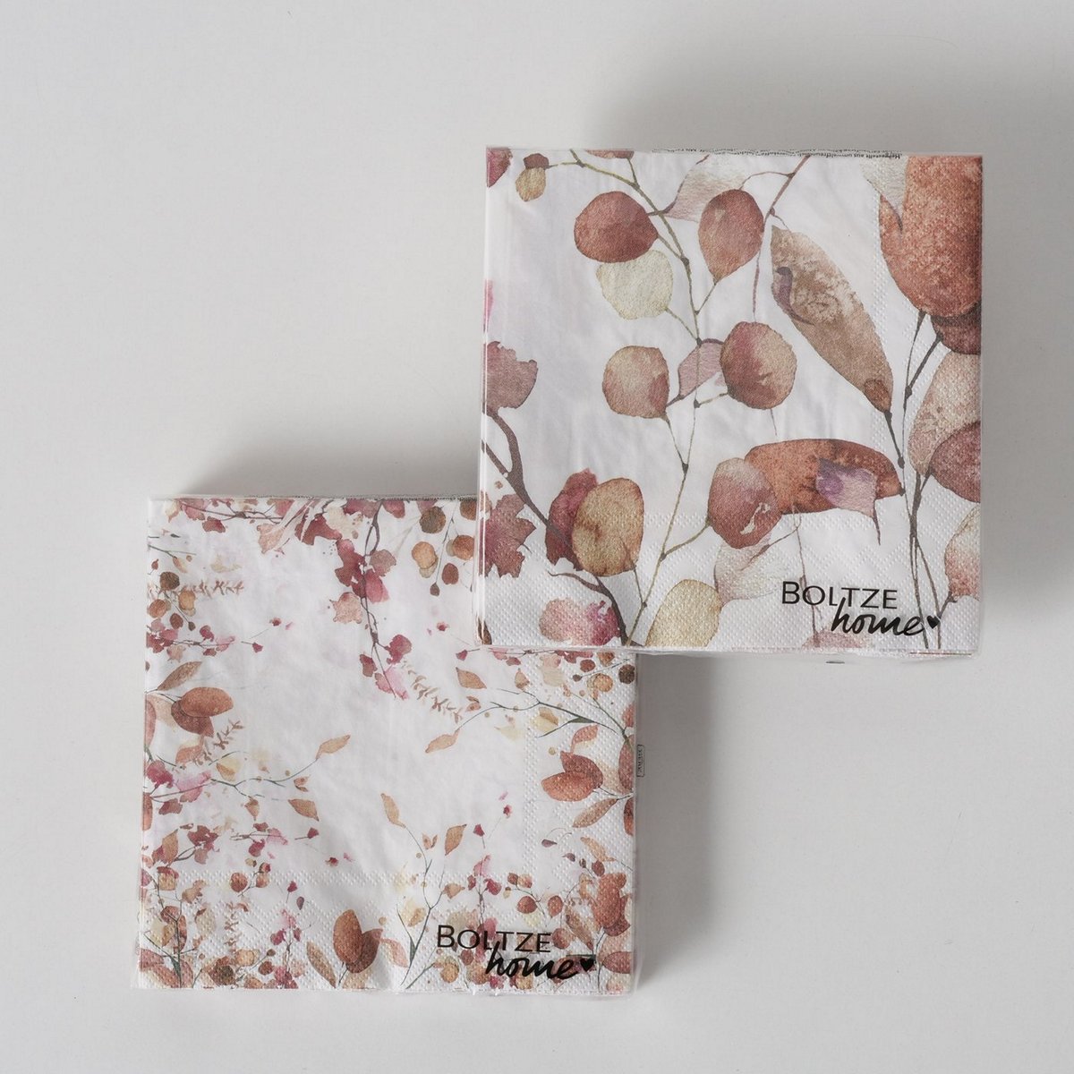 ΧΑΡΤΟΠΕΤΣΕΤΕΣ 2/ass Bernada ΣΧΕΔΙΟ ΦΥΛΛΑ 20τμχ ΜΠΕΖ ΚΑΦΕ ΛΕΥΚΟ ΧΑΡΤΙ image