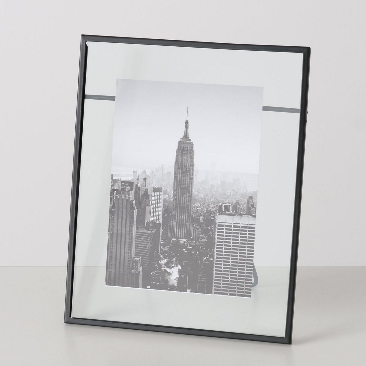 ΚΟΡΝΙΖΑ ΜΕΤΑΛΛΙΚΗ ΜΑΥΡΗ ΜΑΤ 10x15cm Saga 20Χ11Χ24 image