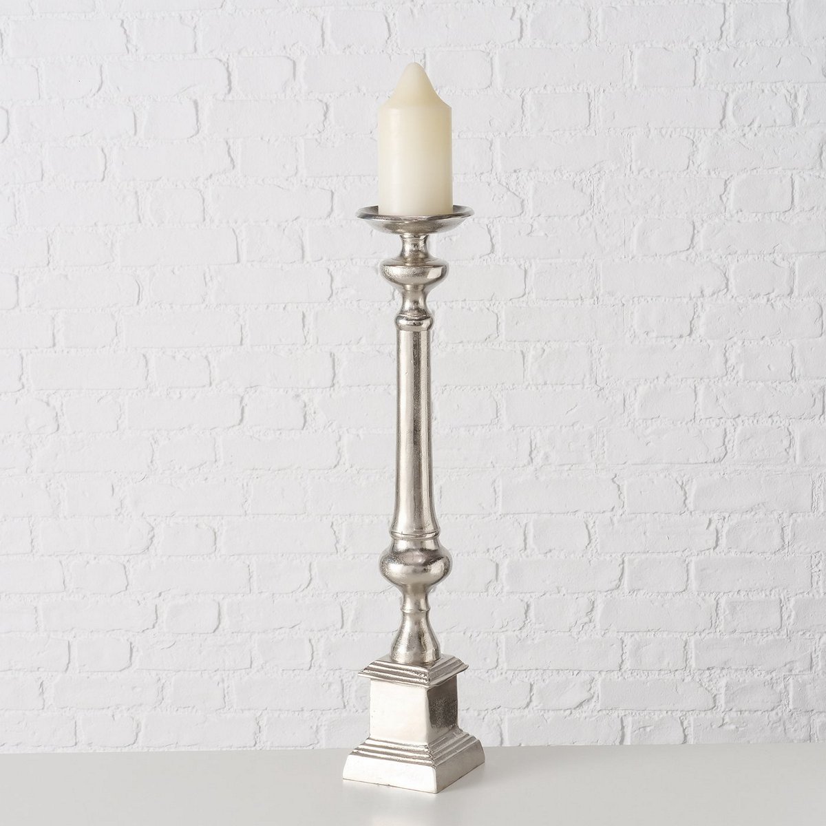 ΚΗΡΟΠΗΓΙΟ Hester H71cm L13cm ΑΣΗΜΙ ΑΛΟΥΜΙΝΙΟ image