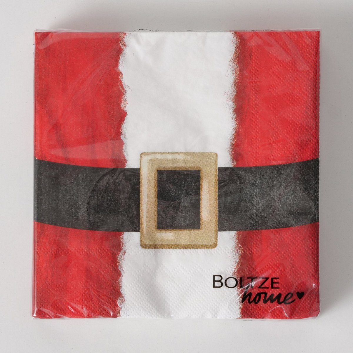 ΧΑΡΤΟΠΕΤΣΕΤΕΣ Santa ΣΧΕΔΙΟ ΣΤΟΛΗ ΑΙ ΒΑΣΙΛΗ 20τμχ ΚΟΚΚΙΝΟ ΛΕΥΚΟ ΧΑΡΤΙ image