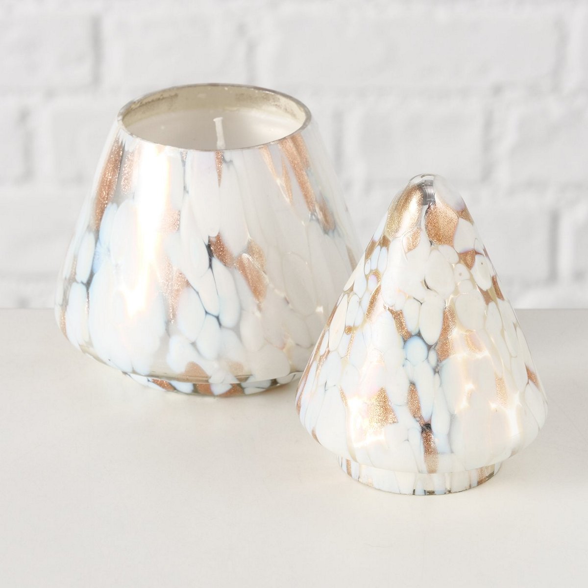 ΚΕΡΙ ΣΕ ΔΕΝΤΡΟ ΓΥΑΛΙΝΟ ΧΡΥΣΟ ΛΕΥΚΟ H14 D9 image