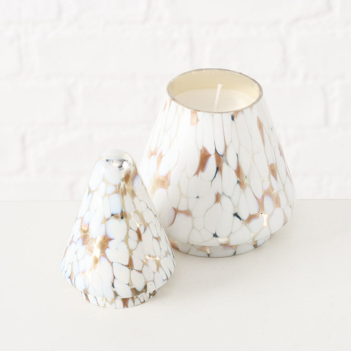 ΚΕΡΙ ΣΕ ΔΕΝΤΡΟ ΓΥΑΛΙΝΟ ΧΡΥΣΟ ΛΕΥΚΟ H17 image