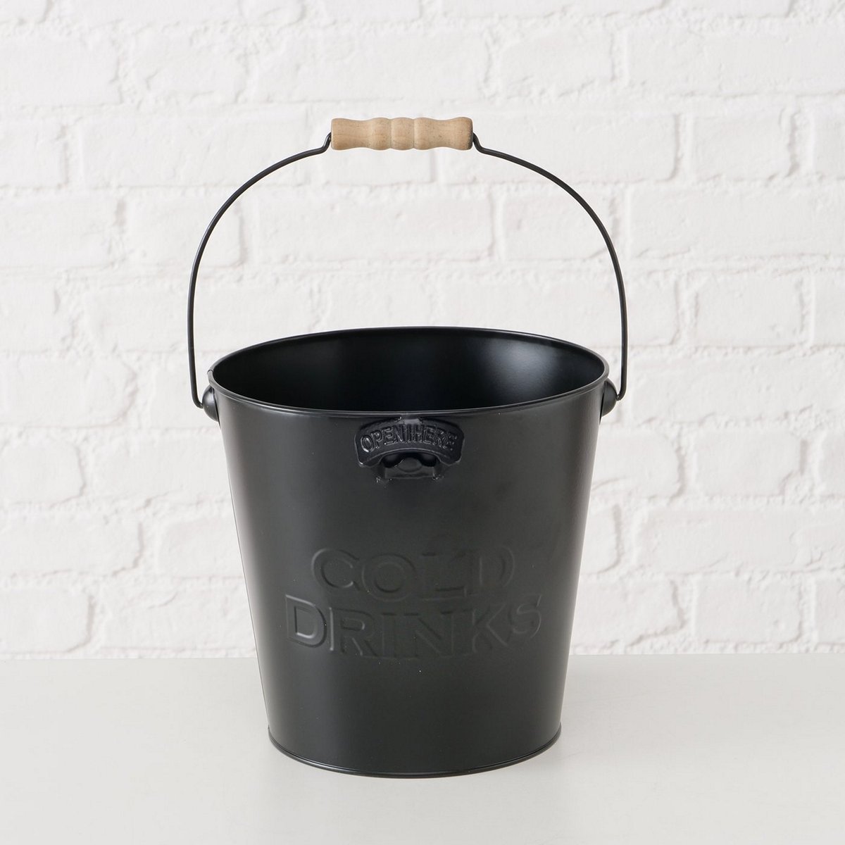 ΣΑΜΠΑΝΙΕΡΑ Cool D25cm H22cm ΜΕΤΑΛΛΙΚΗ ΜΑΥΡΟ image