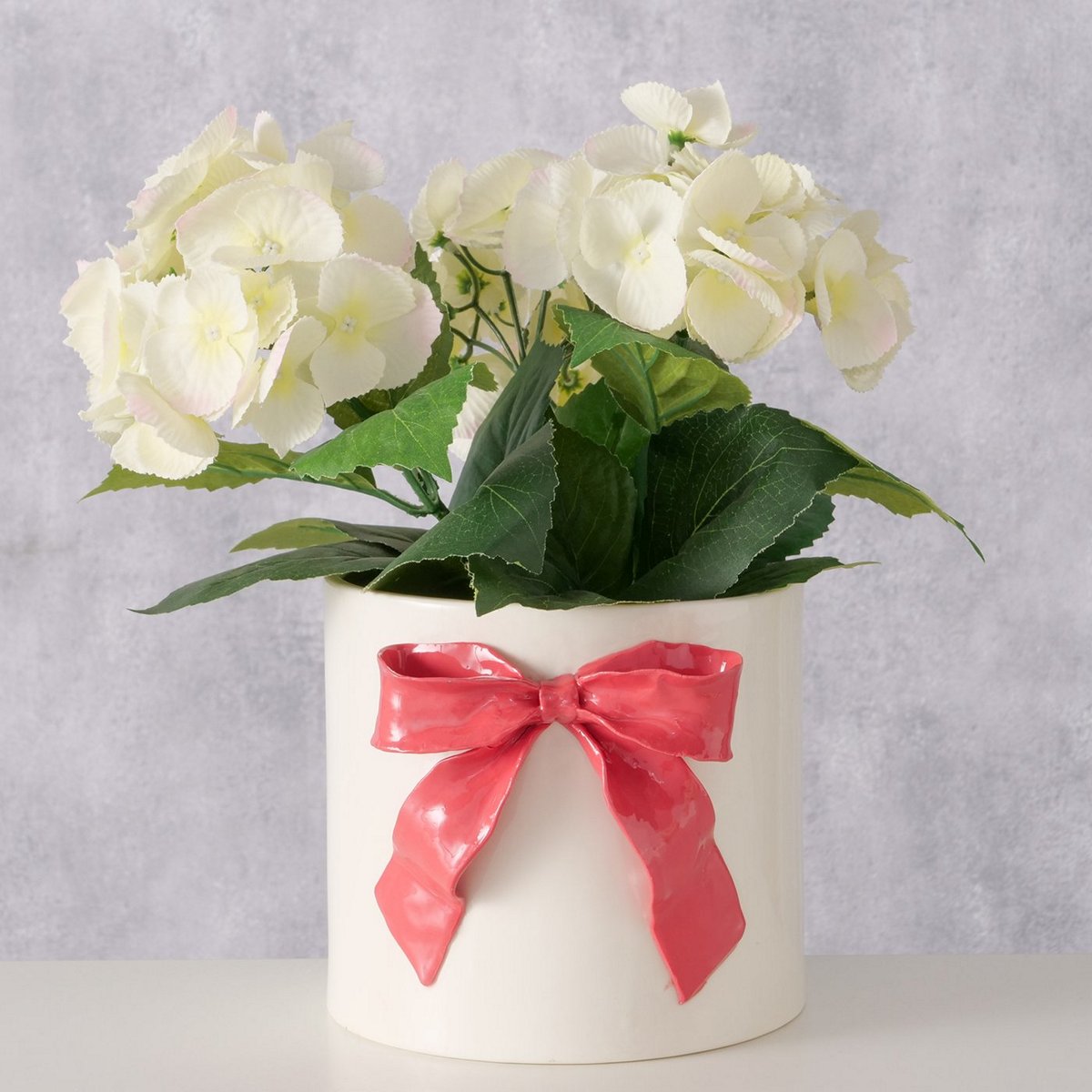 ΚΑΣΠΩ ΛΕΥΚΟ ΜΕ ΦΙΟΓΚΟ KOKKINO ΠΟΡΣΕΛΑΝΗ H15cm D18cm image