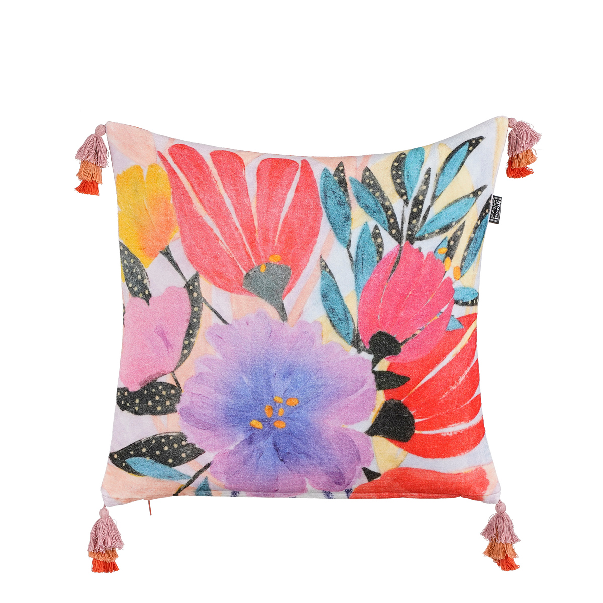 ΜΑΞΙΛΑΡΙ Georgia ΜΕ ΣΧΕΔΙΟ ΛΟΥΛΟΥΔΙΑ ΒΕΛΟΥΔΟ - 45x45x10cm image