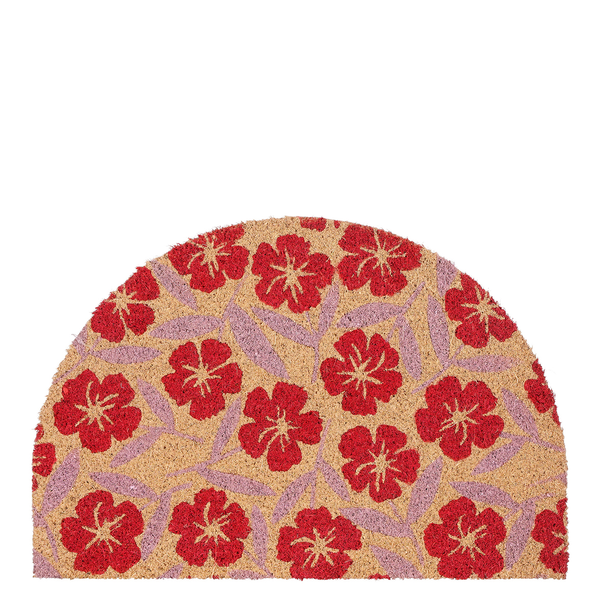 ΠΑΤΑΚΙ ΕΙΣΟΔΟΥ ΡΟΖ ΜΕ ΚΟΚΚΙΝΑ ΛΟΥΛΟΥΔΙΑ - L60xw40cm image