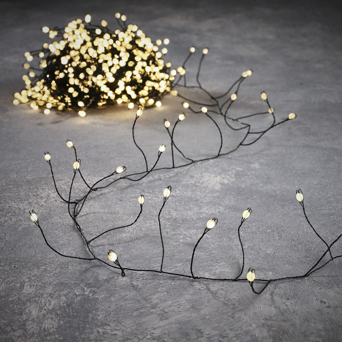 ΦΩΤΑΚΙΑ 600led ΣΥΡΜΑ ΠΡΑΣΙΝΟ L1500cm ΚΛΑΣΣΙΚΟ ΛΕΥΚΟ IP44 Snake light image