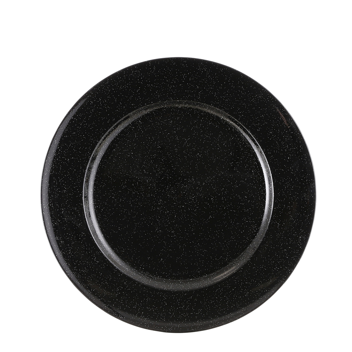 ΠΙΑΤΟ ΔΙΑΚΟΣΜ ΜΑΥΡΟ Mila ΜΕ glitter Plastik d33cm image