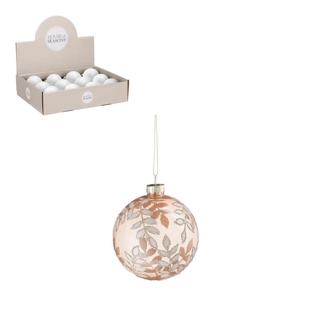 ΜΠΑΛΑ ΡΟΖ d8cm ΓΥΑΛΙ image