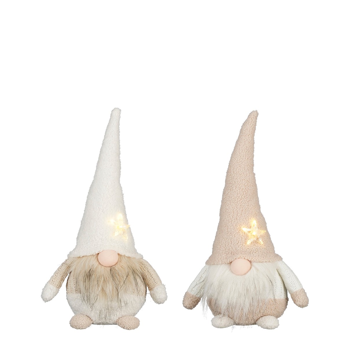 ΞΩΤΙΚΟ 2/ass ΦΙΓΟΥΡΑ led ΛΕΥΚΟ/ΡΟΖ ΜΠΑΤΑΡΙΑΣ 21Χ13Χ37cm image