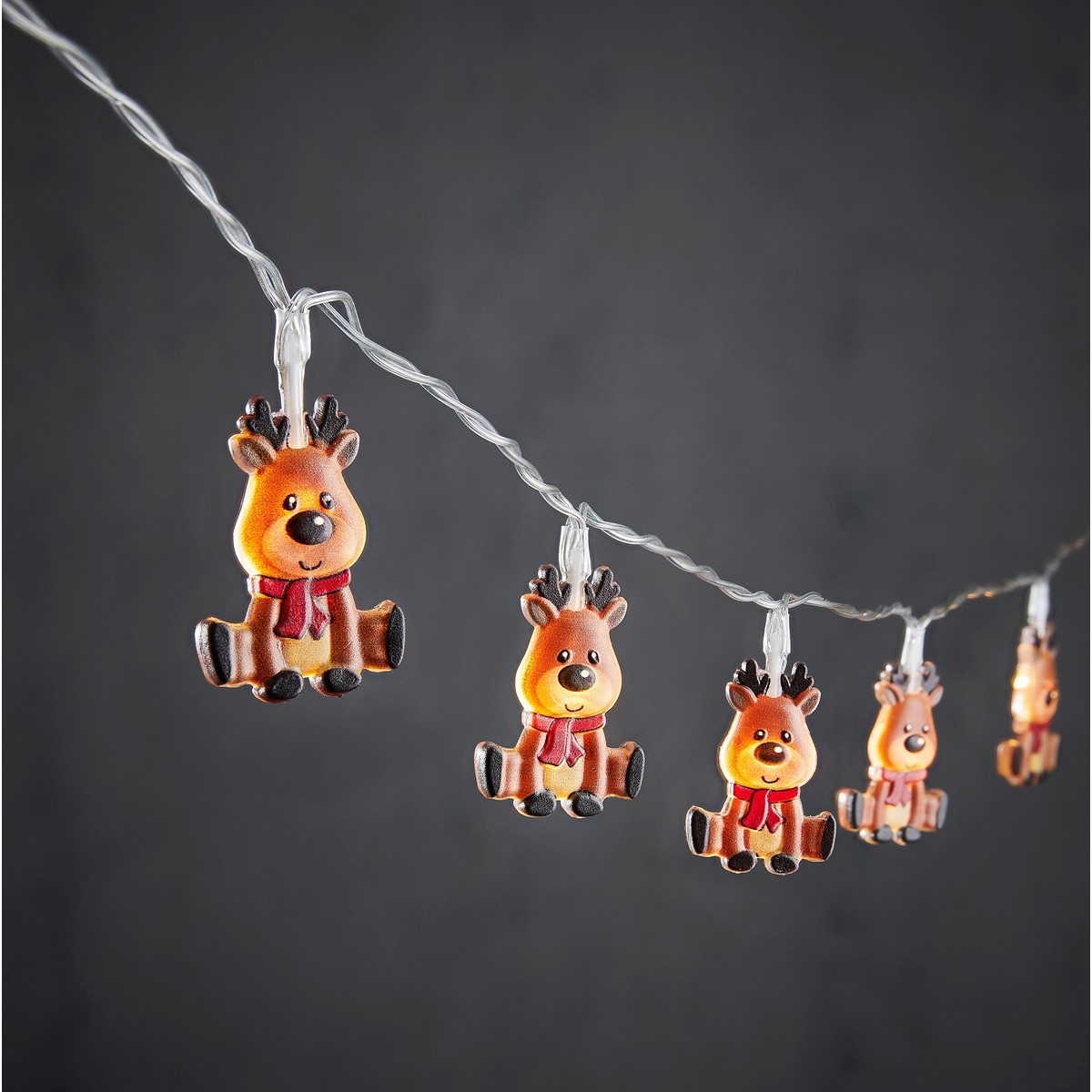 ΦΩΤΑΚΙΑ 10led ΤΑΡΑΝΔΟΣ ΚΑΦΕ ΘΕΡΜΟ ΛΕΥΚΟ ΜΠΑΤΑΡΙΑΣ ΚΑΛΩΔΙΟ ΔΙΑΦΑΝΕΣ L90cm image