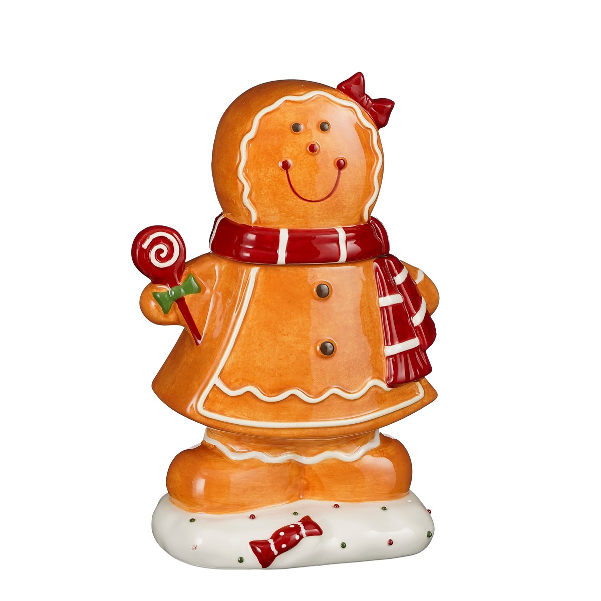 ΔΟΧΕΙΟ ΑΠΟΘΗΚΕΥΣΗΣ gingerbread ΚΑΦΕ 17Χ10Χ27cm image