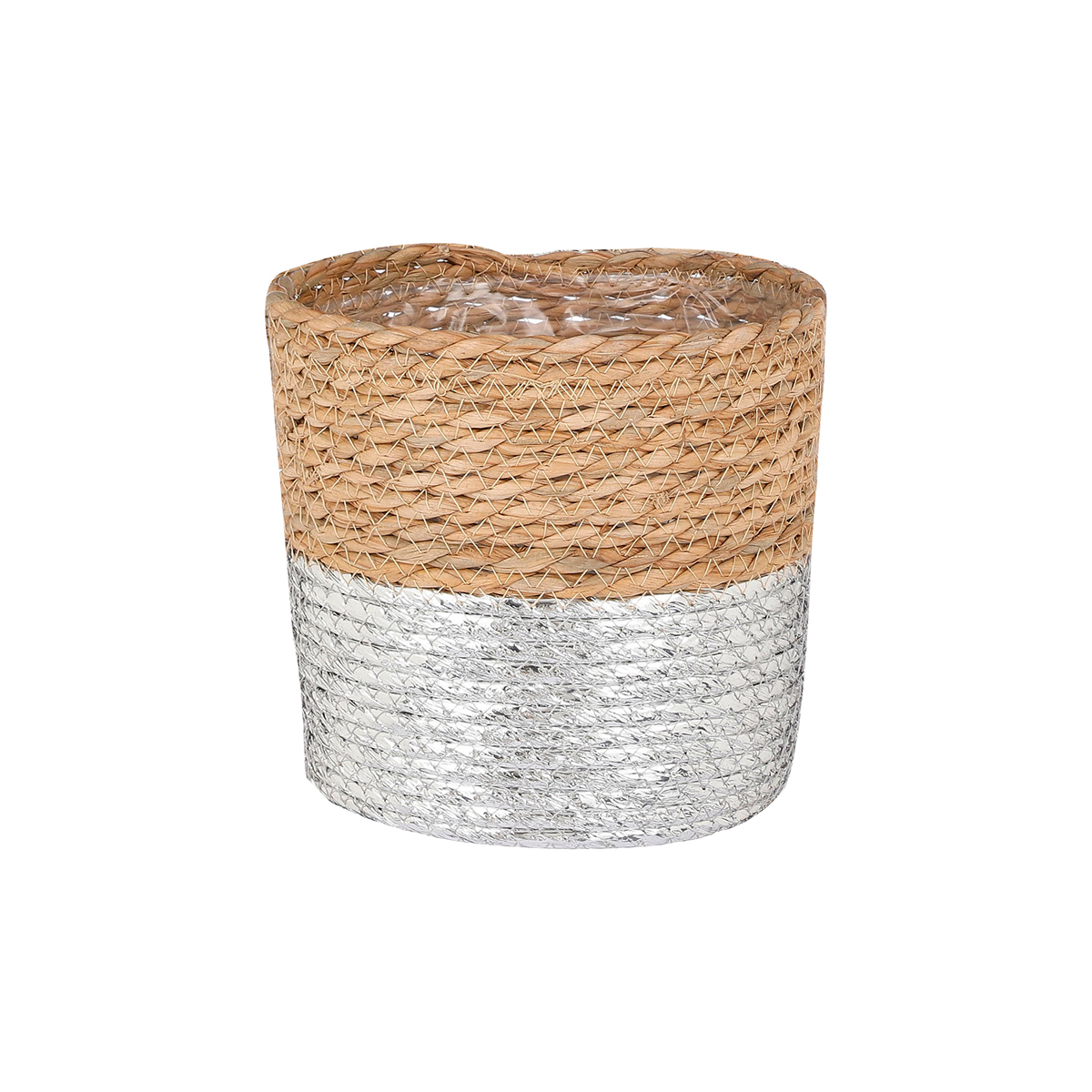 ΚΑΛΑΘΙ ΦΥΣΙΚΟ/ΑΣΗΜΙ Rachel - h25 d25cm 20-27-874 seagrass image