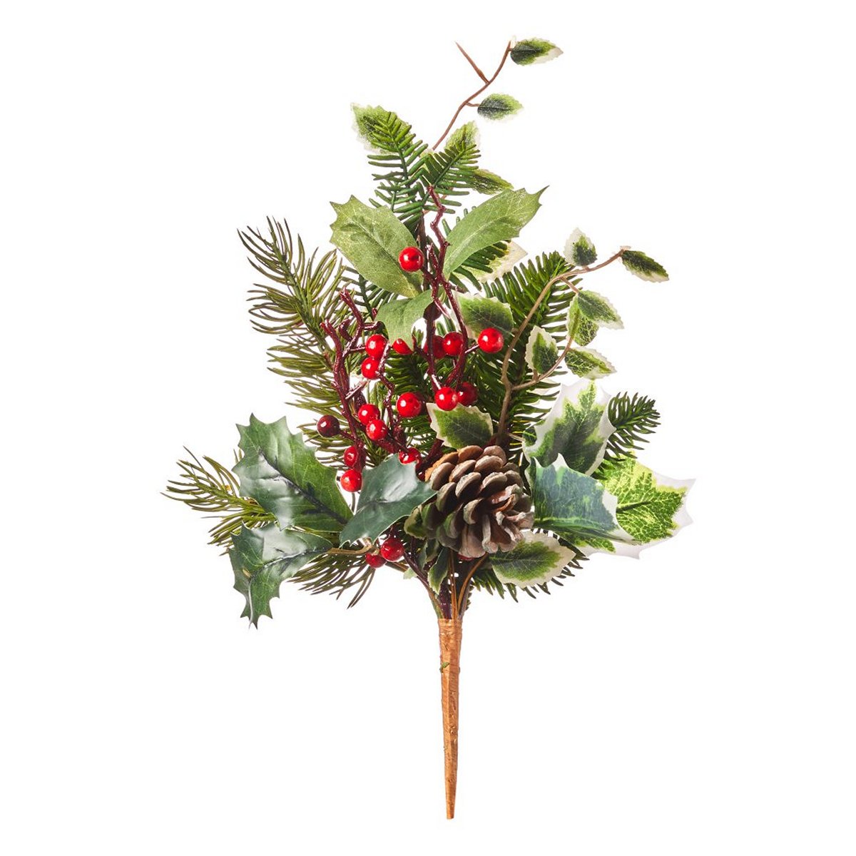 ΚΛΑΔΙ ΠΡΑΣΙΝΑ ΦΥΛΛΑ ΜΕ ΚΟΥΚΟΥΝΑΡΙΑ ΓΚΙ D35cm image