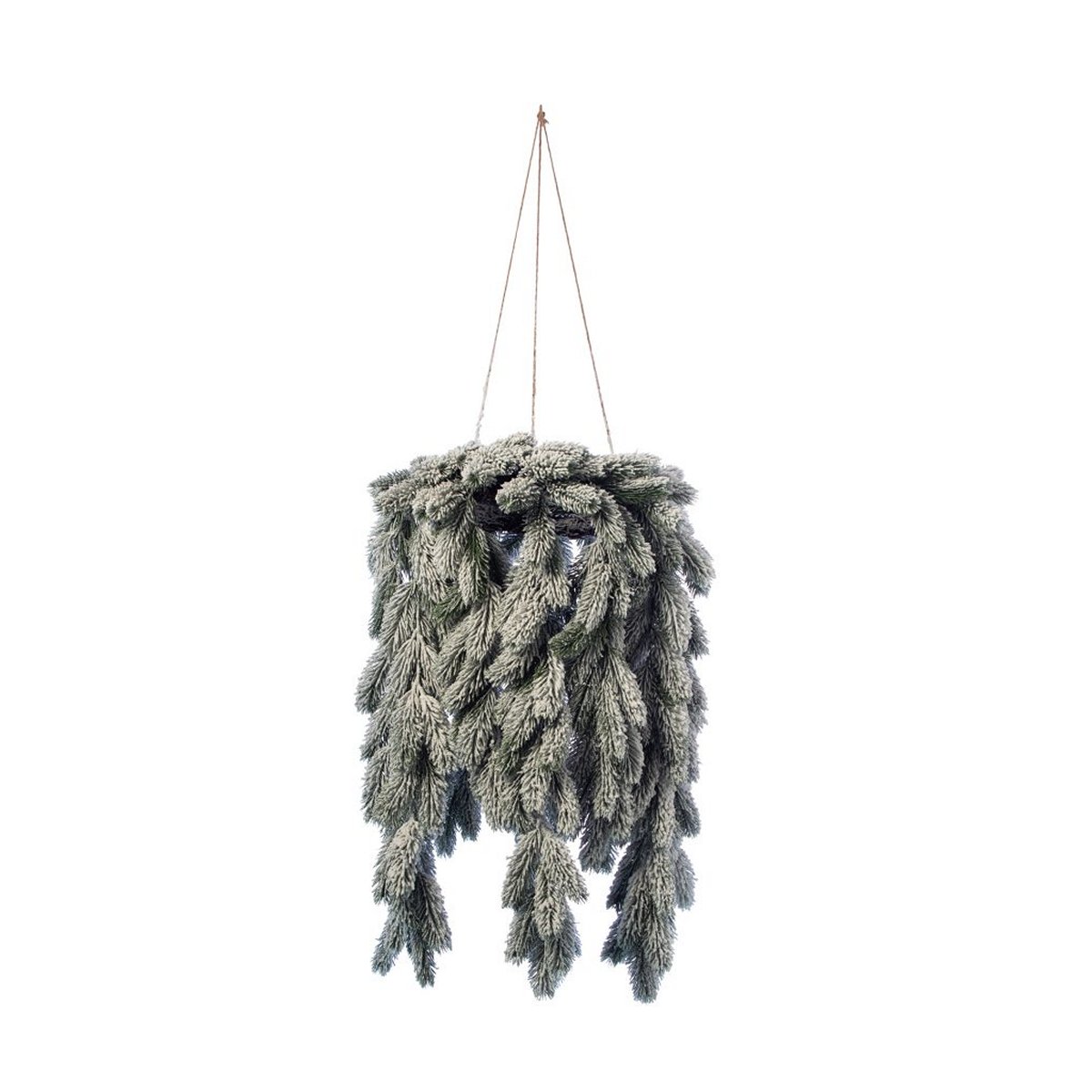 ΣΤΕΦΑΝΙ ΕΛΑΤΟ ΚΡΕΜΑΣΤΟ ΧΙΟΝΙΣΜΕΝΟ H70CM D40CM image