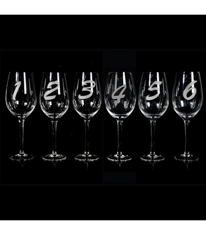 ASS/6 ΓΥΑΛ.ΚΟΛΩΝ.ΠΟΤΗΡΙ ΛΕΥΚΟΥ ΚΡΑΣΙΟΥ "1-6 " D8.5 X 26 CM image