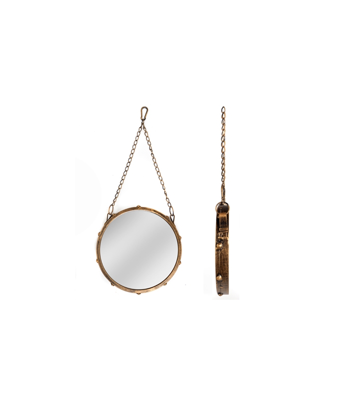 ΚΑΘΡΕΠΤΗΣ 24X24 CM ME ΑΛΥΣΙΔΑ RUSTY GOLD image