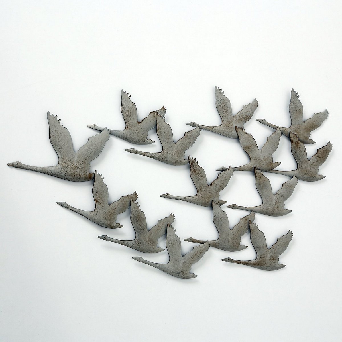 ΕΠΙΤΟΙΧΙΟ ΧΗΝΕΣ L90 H52cm ΜΕΤΑΛΛΙΚΟ ΓΚΡΙ image