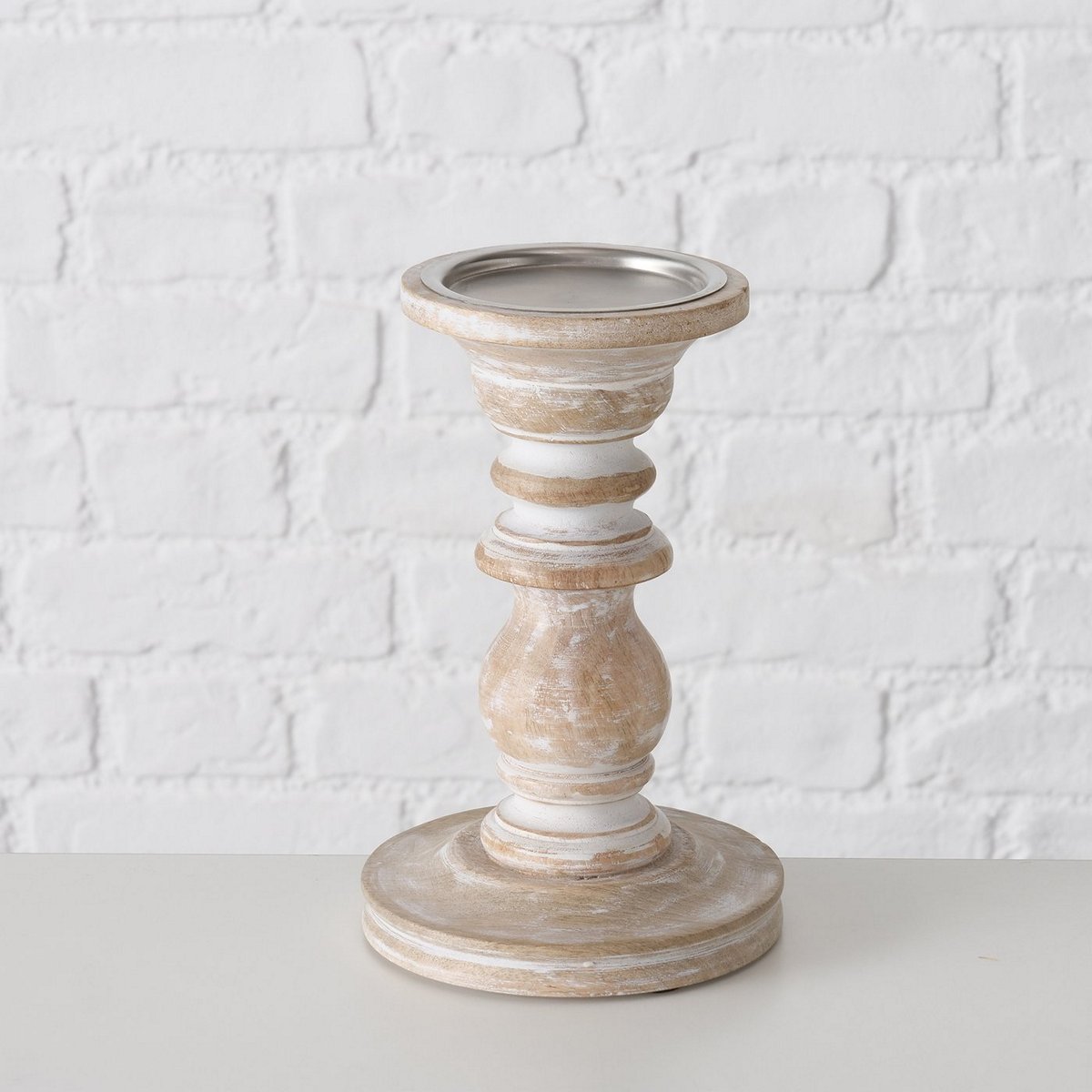 ΚΗΡΟΠΗΓΙΟ Neley ΞΥΛΟ Μάνγκο ΦΥΣΙΚΟ D10 H20cm 20-25-083 image