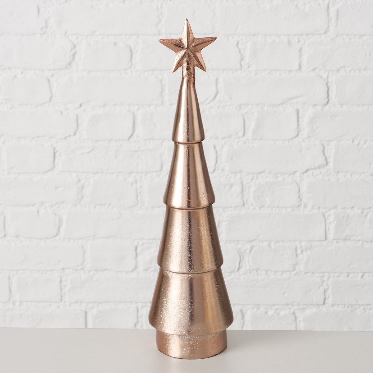 ΔΕΝΤΡΟ ΧΡΙΣΤΟΥΓ ΔΙΑΚΟΣΜΗΤΙΚΟ ΡΟΖ ΧΡΥΣΟ ΑΛΟΥΜΙΝΙΟ Cioppi 36Χ10cm 20-25-848 image