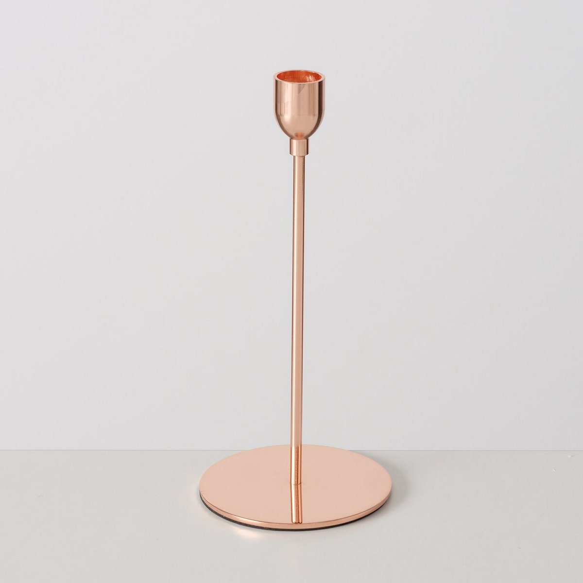 ΚΗΡΟΠΗΓΙΟ Malte H23cm D10cm ΜΕΤΑΛΛΙΚΟ ΡΟΖ ΧΡΥΣΟ 20-25-869 image