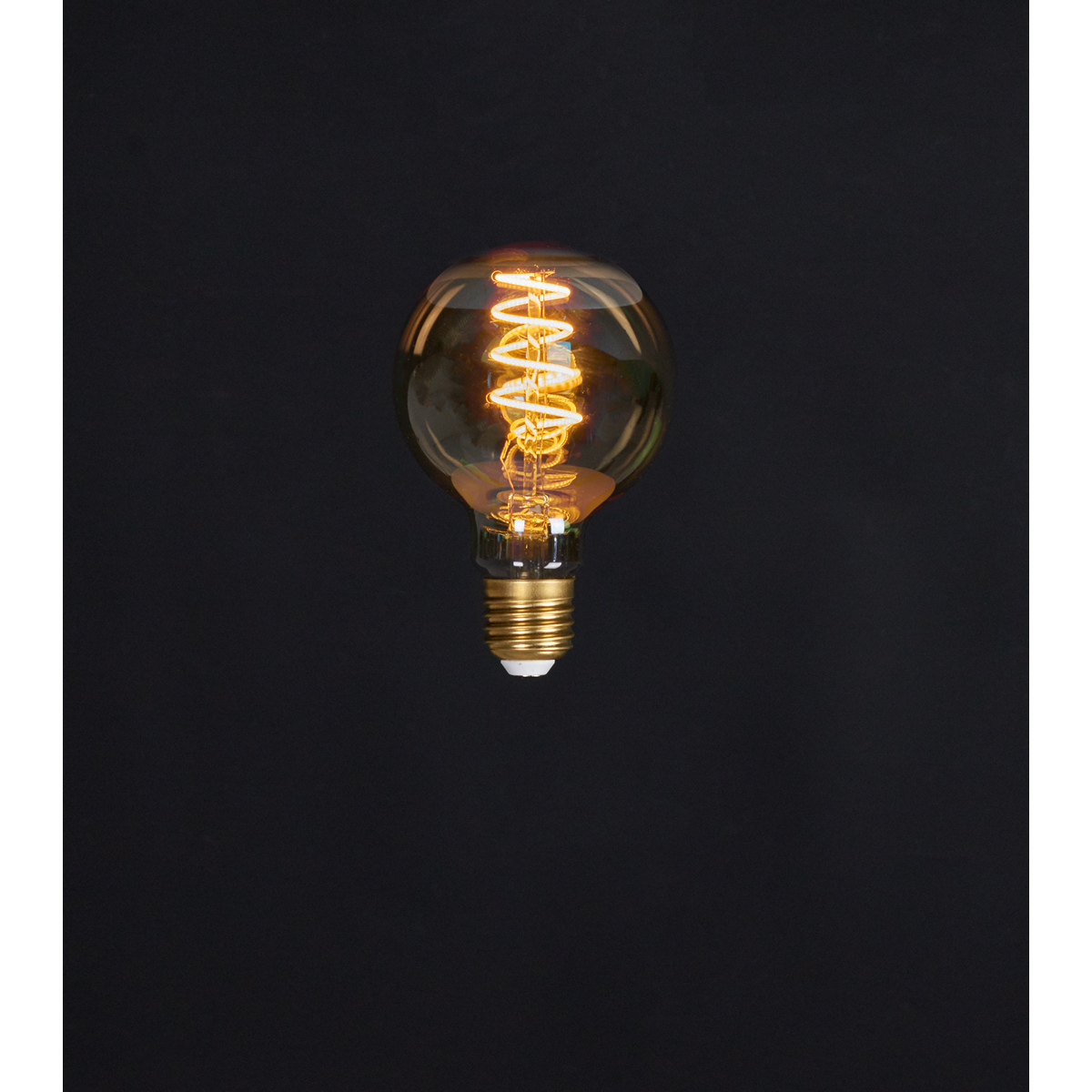 ΛΑΜΠΑ LED RETRO BULB SPIRAL 80X120MM 2W-1800K AMBER FINISH / E27 FITTING / NON DIMMABLE image