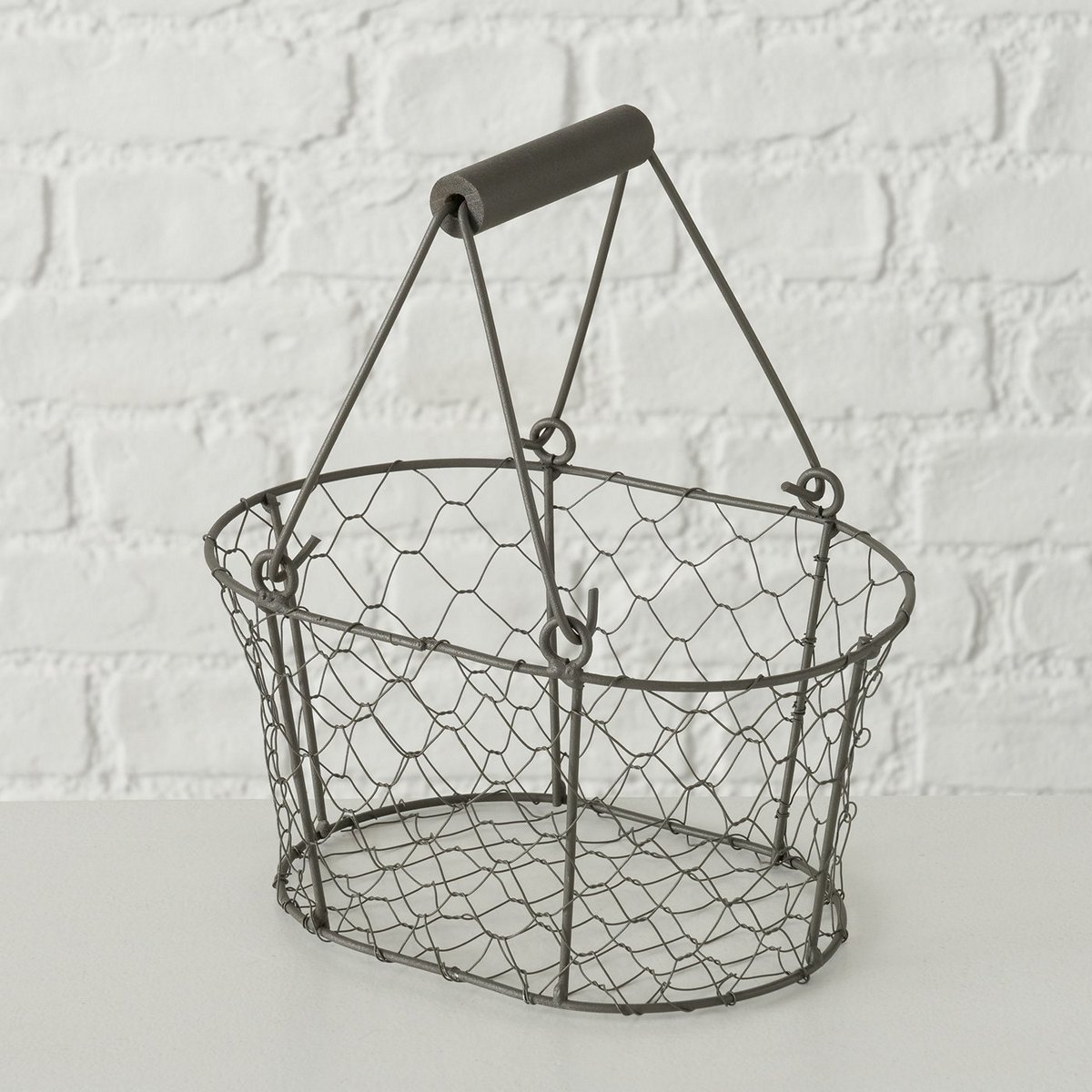 ΚΑΛΑΘΙΑ L22cm ΜΕΤΑΛ ΓΚΡΙ 20-88-528 image