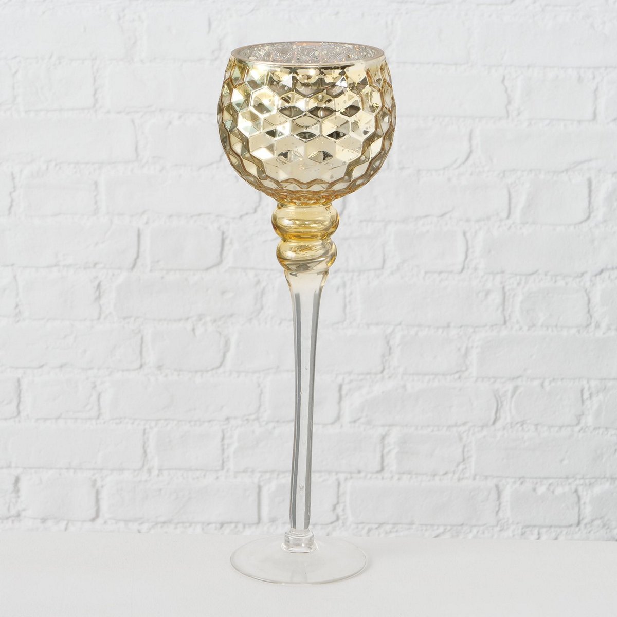 ΚΗΡΟΠΗΓΙΟ ΧΡΥΣΟ μεγάλο Manou H40cm glass laquered 20-86-123 image