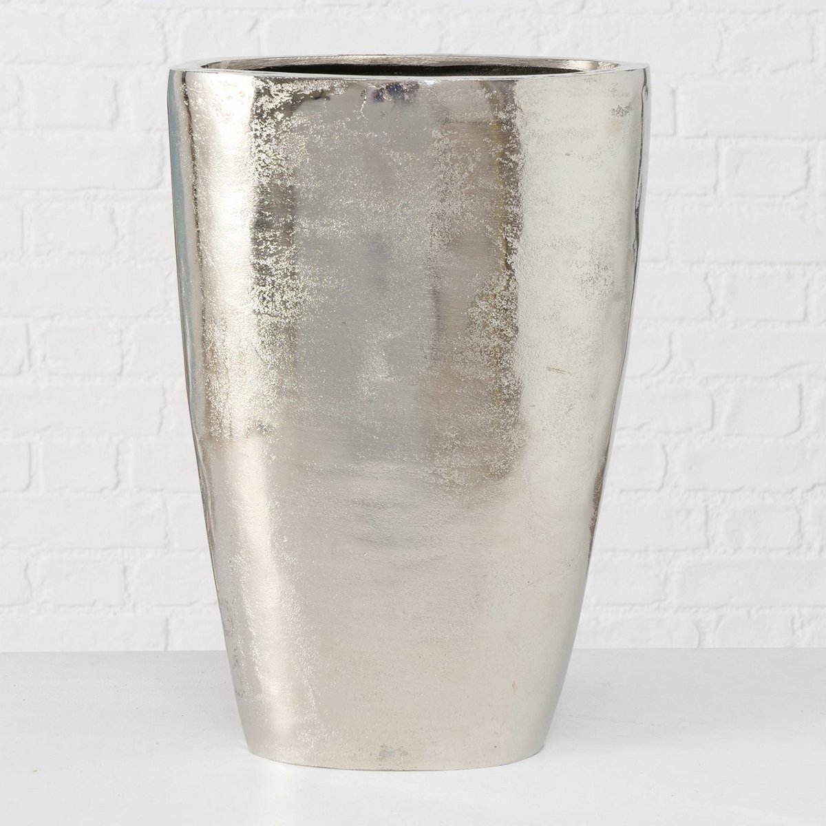 ΒΑΖΑ ΑΣΗΜΙ Padina H45cm alu nickle 20-87-867 image